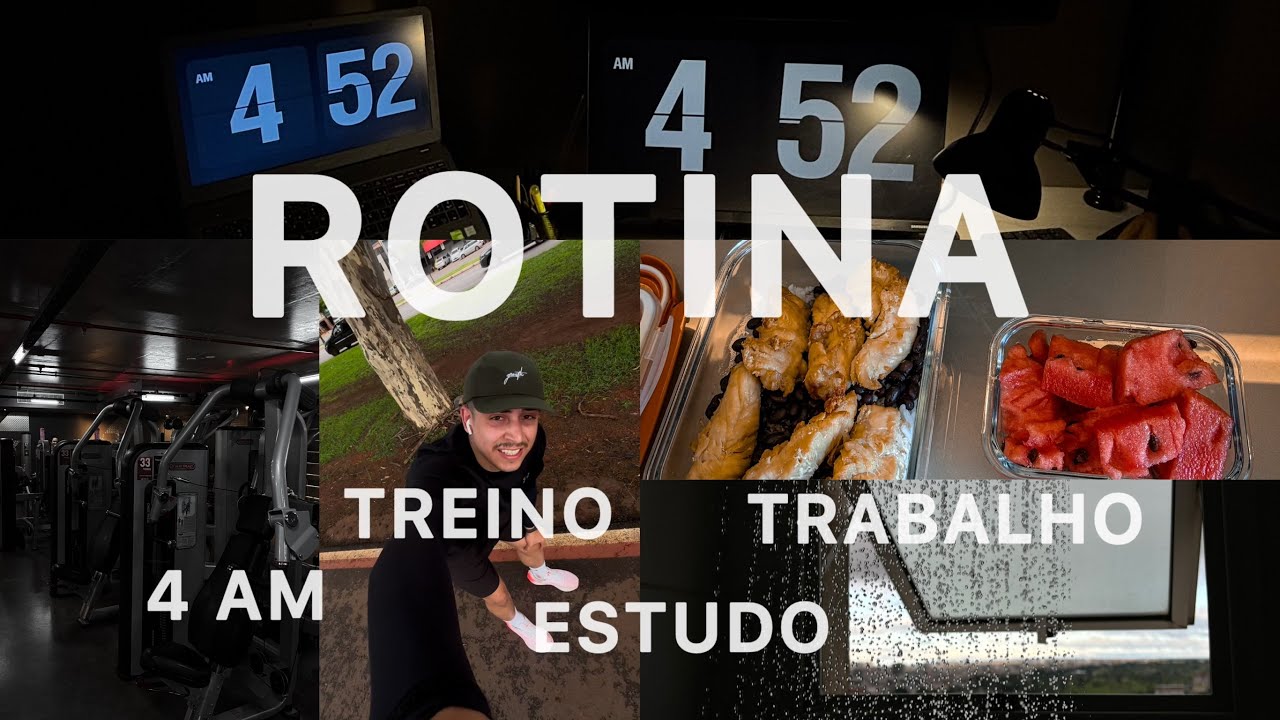 Minha rotina produtiva sendo CLT | 2 treinos, trabalho, estudo...
