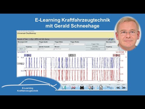 CAN-Datenbus mit dem  Oszilloskop prüfen E-Learning Kraftfahrzeugtechnik CAN-Bus