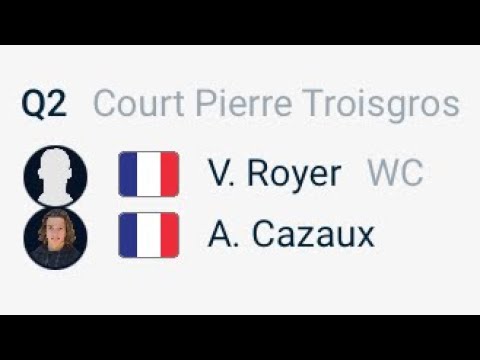 (INSANELY LONG 2ND SET TIEBREAK!!) Valentin Royer vs Arthur Cazaux | Roanne 2022 QR2
