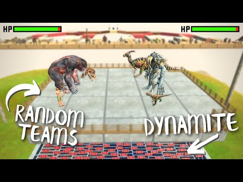 3 vs 3 EPIC Team Tournament on Dynamite Arena With HP Bar - Animal Revolt Battle Simulator | ARBS