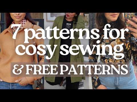 7 COSY Autumn sewing patterns for knit fabrics 🍂 FREE fall patterns, easy & beginner friendly 🙌