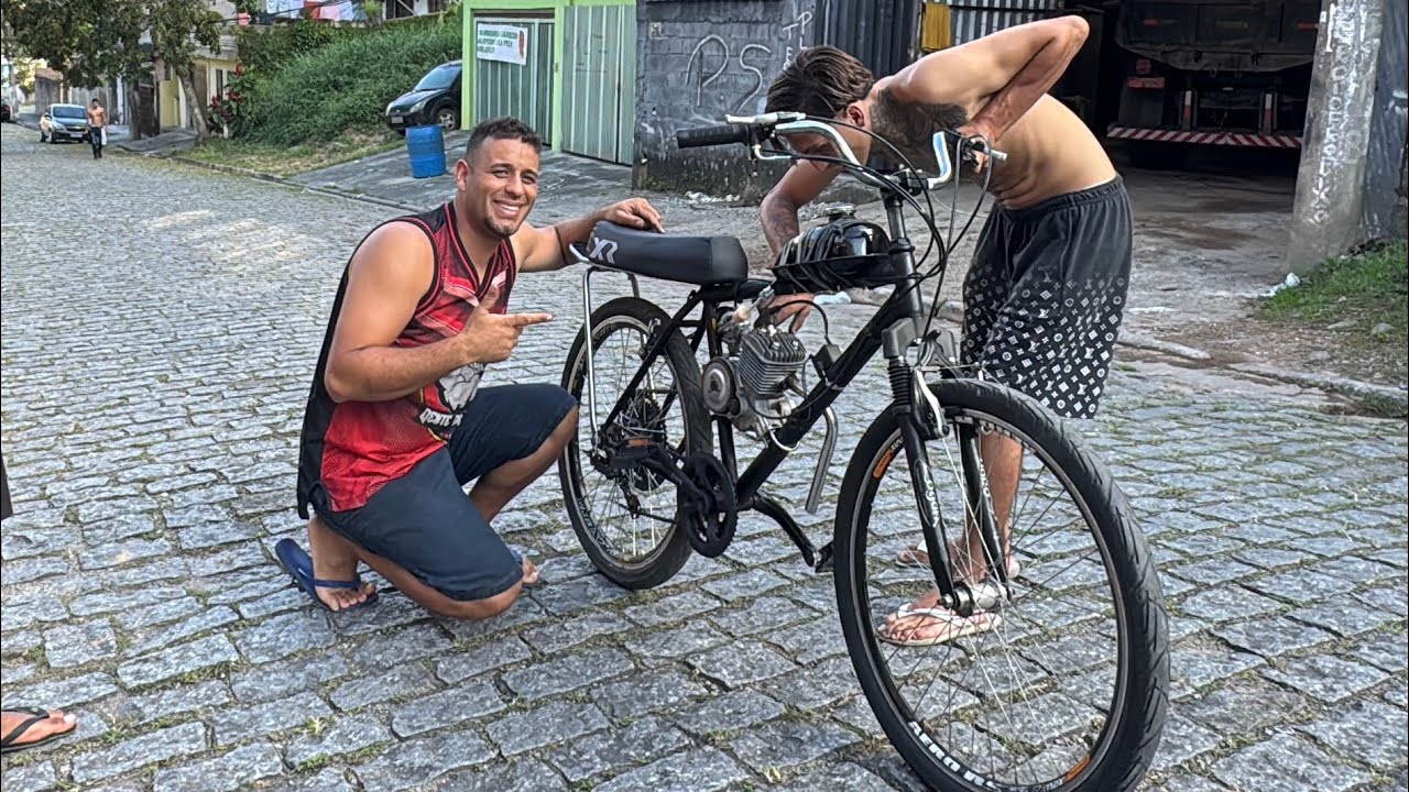 MINHA NOVA BIKE MOTORIZADA 80cc