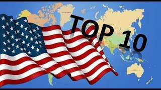 TOP 10 countries that like USA