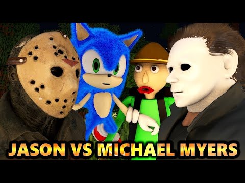 👑Insane Halloween Showdown: Michael Myers vs Sonic & Baldi 👑