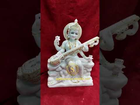 Multicolor Saraswati Marble Statue