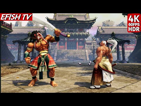 Tam Tam vs Kibagami Genjuro (Hardest AI) - Samurai Shodown | 4K 60FPS