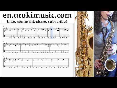 How to Play Saxophone (Alto) David Guetta Justin Bieber - 2U Tabs Part#2 um-i352
