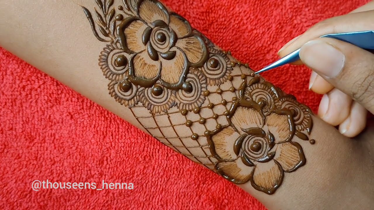 arabic mehndi design full hand by thouseens henna