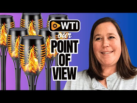 Solar Torch Lights 6Pack Outdoor with Flickering Flame - WTI product video review