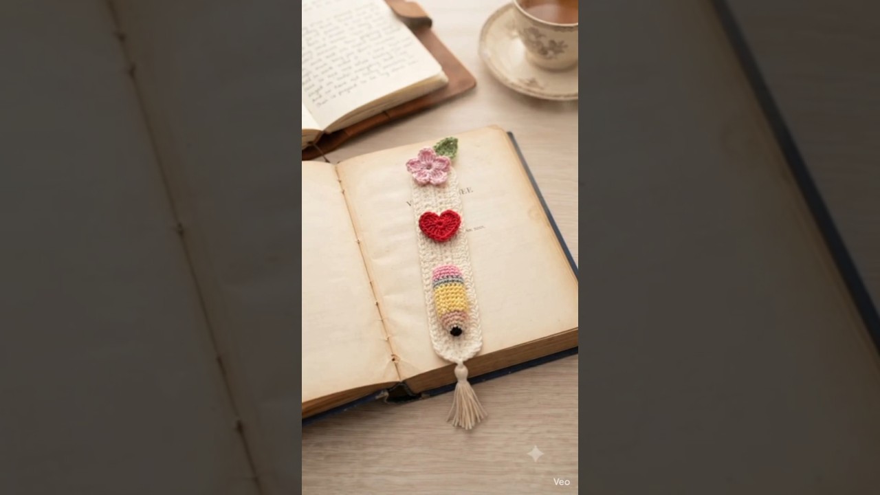 crochet bookmark 📖#shorts #trending #viral #crocheting #crochet