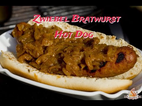 Zwiebel Bratwurst Hot Dogs gelingen immer und jedem vom Gasgrill -- tobias.grillt.de