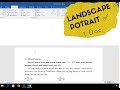 CARA MUDAH MEMBUAT LEMBAR KERJA LANDSCAPE DAN POTRAIT DALAM 1 FILE DOKUMEN Ms Word