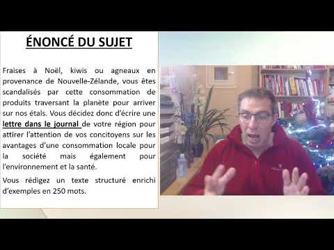 DELF B2    DALF C1   EXPRESSION ECRITE   CONSOMMER LOCAL