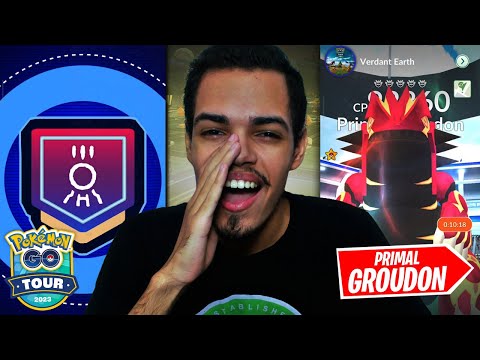 FIZ UMA PRIMAL GROUDON REIDE ANTES DE TODO MUNDO 😮 TOUR DE HOENN 2023!
