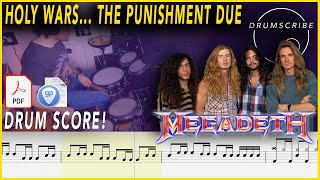 Holy Wars...The Punishment Due - Megadeth | DRUM SCORE Sheet Music | #273 DRUMSCRIBE