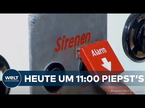 DEUTSCHLAND TESTET KATSTROPHENWARNUNG: Warntag mit Probealarm heute um 11 Uhr