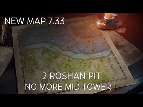 DOTA 2 NEW PATCH UPDATE 7.33 FULL MAP PREVIEW + WARD PLACE