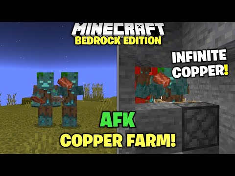 1.18 AFK COPPER FARM TUTORIAL IN MINECRAFT BEDROCK (MCPE, XBOX, PS4, PS5, SWITCH, WINDOWS 10)