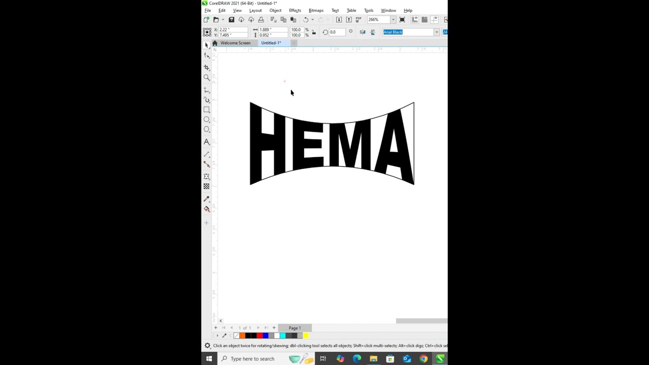 Coreldraw Tutorial - Use Envelope For More Tips