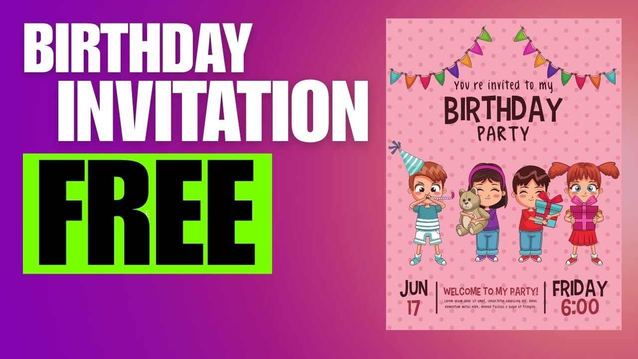 How to Make a Birthday Invitation Card with AI | Free & Easy Tutorial
