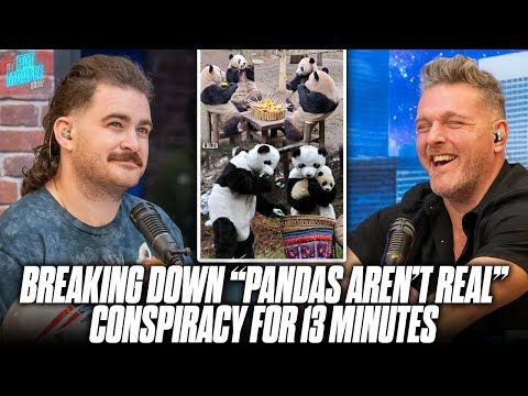 The Pat McAfee Show Dissects Conspiracy Theory That Pandas Aren't Real For 13 Minutes...