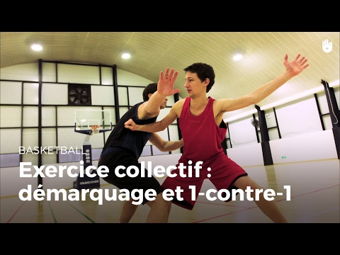 Exercice collectif : Démarquage et 1-contre-1 | Basketball