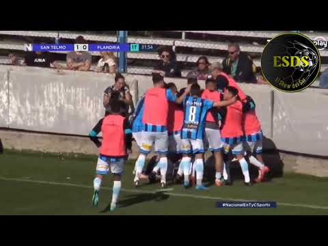 San Telmo 2-1 Flandria-Primera Nacional-Zona A-Fecha 33