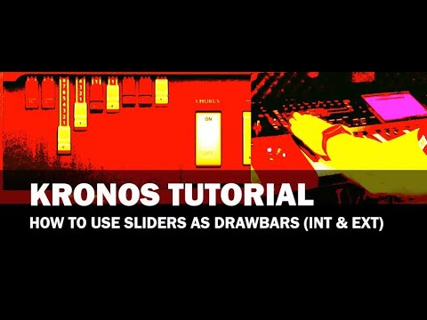 KORG KRONOS Tutorial -  How To Use Sliders As Drawbars (Internal & External)