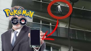 BOY DANGLES 5 STORIES WHILE DAD PLAYS POKEMON GO