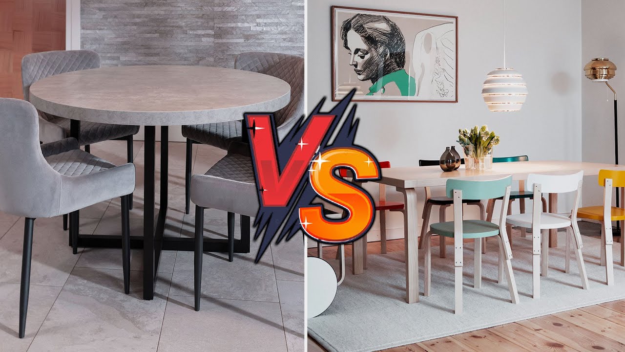 Round vs Rectangle Dining Table