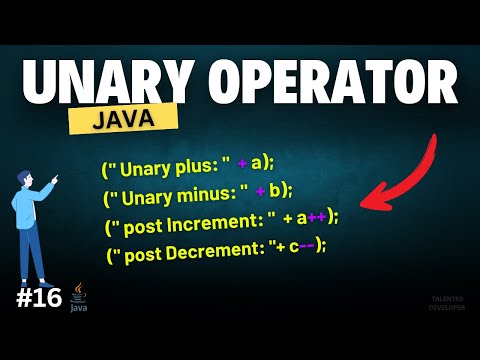 What Is Unary Operator In Java Chapter 16 Java Tutorial For Beginners