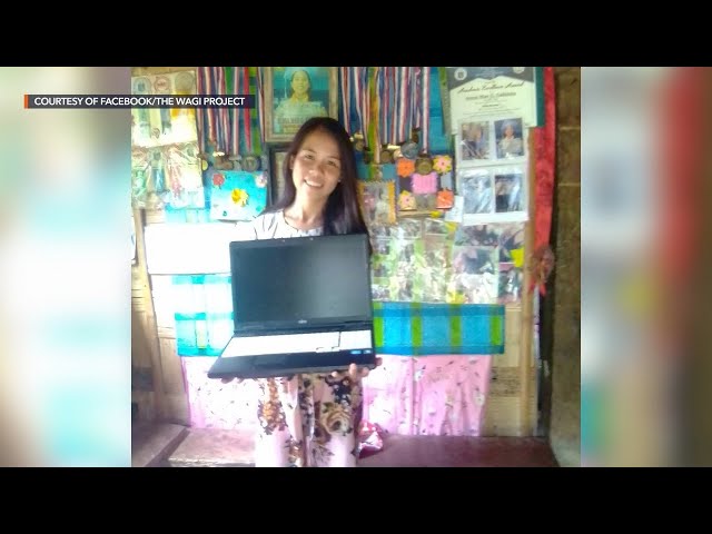 Samar student who climbs mountain for online classes gets a laptop from donors