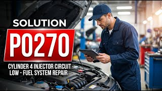 HOW TO FIX P0270 OBD II ERROR CODE - Cylinder 4 Injector Circuit Low - Fuel System Repair