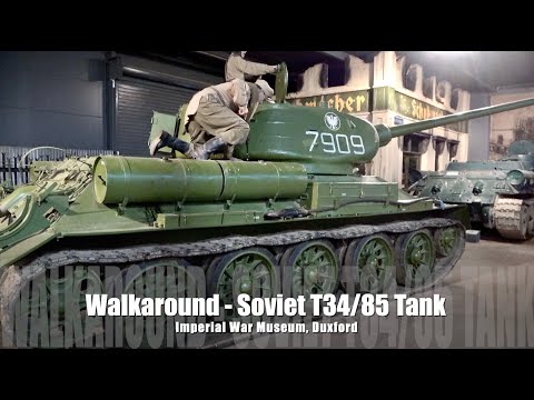 Soviet T-34/85 Tank 'Walkaround' - Imperial War Museum, Duxford