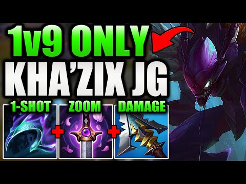 HOW TO PLAY KHA'ZIX JUNGLE & 1v9 CARRY EVERY SINGLE GAME.