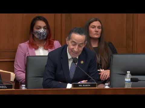 Ranking Member Jamie Raskin delivers opening remarks