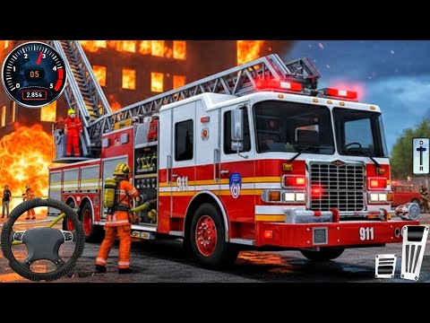 Emergency Fire Truck Driving 2026 - Real Firefighter Rescue Simulator 3D - Android Gameplay