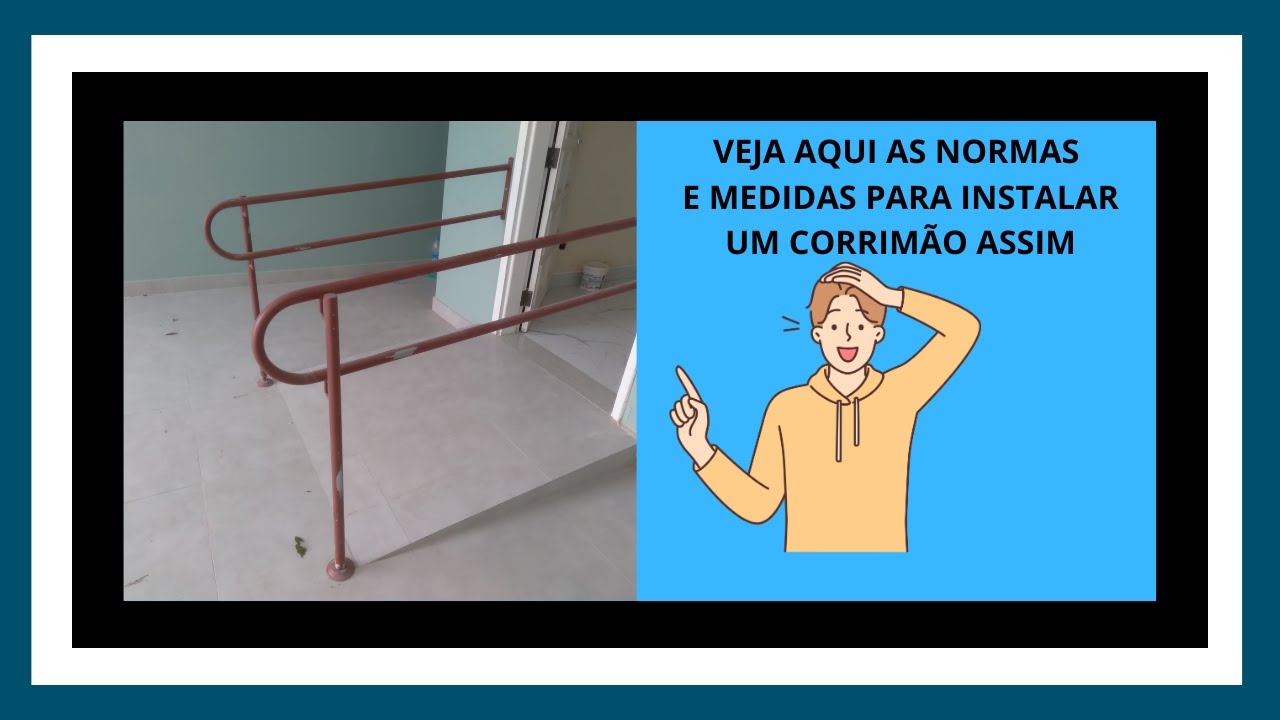 CORRIMÃO DUPLO PARA RAMPA DE ACESSIBILIDADE