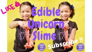 Making Edible Unicorn Slime!!! | Hangin’ With Amora