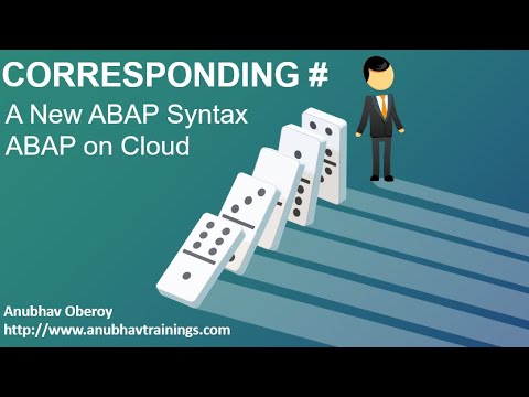 Corresponding New ABAP syntax ABAP on Cloud| ABAP On Cloud Training| Anubhav Trainings