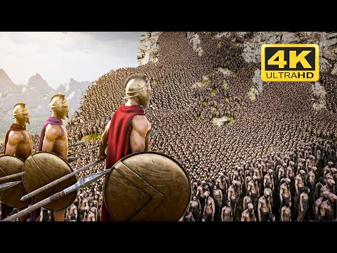 10.000 ZOMBIES vs 300 SPARTANS - Ultimate Epic Battle Simulator 2 - UEBS 2 | 4K 30fps HDR