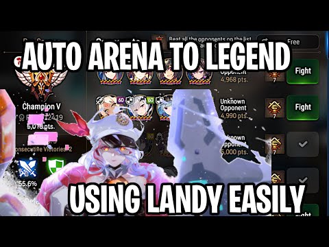 AUTO ARENA & CLIMB WITH LANDY EASILY! - Epic Seven