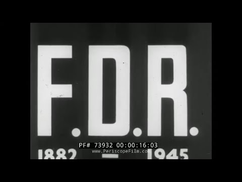 PRESIDENT FRANKLIN DELANO ROOSEVELT FDR MEMORIAL NEWSREEL FUNERAL 73932