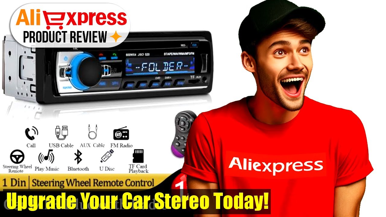 The Ultimate Car Audio Upgrade! Car Radio 1 Din Stereo Multimedia MP3 Player - Bluetooth, USB,