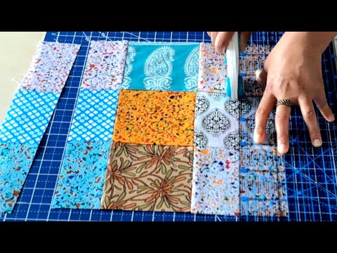 "This One Technique Will Make Your Quilts POP!"💥 Creative patchwork idea. 