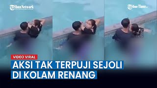 Download lagu Viral Aksi Tak Terpuji Sejoli di Kolam Renang... mp3