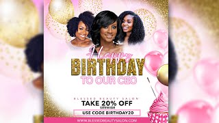 Birthday Flyer Design in Photoshop 2021 | Photoshop Tutorial 2021
