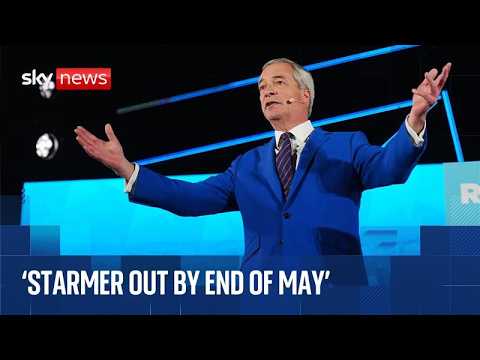 Nigel Farage launches Reform UK's local election campaign