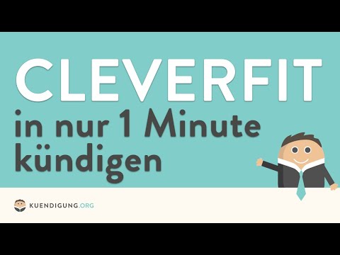 clever fit Mitgliedschaft kündigen - in genau 1 Minute erledigt!