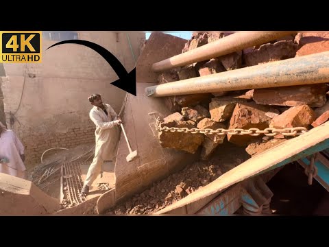 Big Rock Jaw Crusher Machine in Action | Powerful Stone Crushing ASMR Sounds